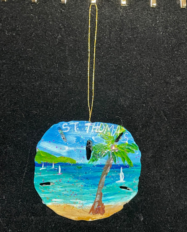 Beach Scene Christmas Ornament